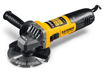 Изображение товара Шлифмашина угловая STEHER 125мм 800Вт компакт  Х в Миди Лтд