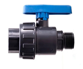 Изображение товара Кран шаровый ПНД 3/4 НР*3/4 ВР Spektr (156шт/уп) в Миди Лтд