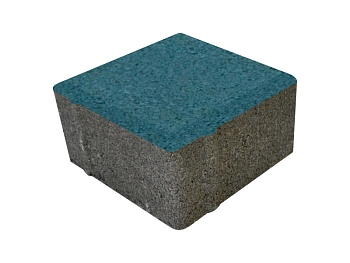 Изображение товара Плитка тротуарная «Квадрат» голубая 100*100 50мм (1 ряд- 0,99м2, пал- 15 рядов/14,85м2) в Миди Лтд