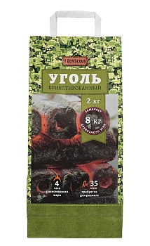 Изображение товара Брикеты угольные BOYSCOUT БРУСКИ длительного горения 2кг (287шт/кор) в Миди Лтд