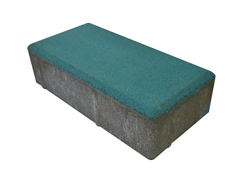 Изображение товара Плитка тротуарная «Кирпичик» голубая 50мм (1 ряд- 1,08м2, пал- 15 рядов/16,2м2) в Миди Лтд