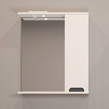 Изображение товара Зеркало-шкаф "Vesta" 75 №4 белый/графит Pur-клей в Миди Лтд