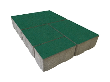 Изображение товара Плитка тротуарная «Мюнхен» зеленая 60мм (1 ряд- 1,08м2, пал- 13 рядов/14,04м2) в Миди Лтд