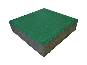 Изображение товара Плитка тротуарная «Квадрат» зеленая 200*200 50мм (1 ряд- 1,2м2, пал- 13 рядов/15,6м2) в Миди Лтд