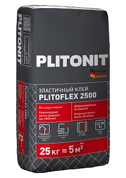 Изображение товара Клей плиточный PLITONIT PlitoFlex 2500  25кг (48шт/пал) в Миди Лтд
