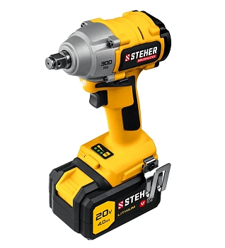 Изображение товара Гайковерт бесщеточный STEHER 20В 1 АКБ (кейс) Х в Миди Лтд