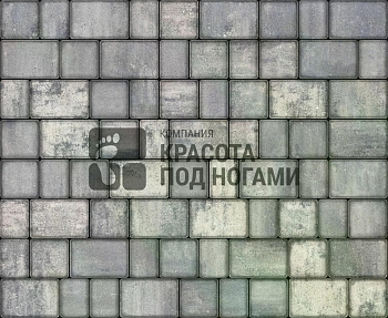 Изображение товара Плитка тротуарная «Старый город» графитовая 50мм (1 ряд- 1,09м2, пал- 15 рядов/16,3м2) в Миди Лтд