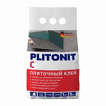 Изображение товара Клей плиточный по сложным основаниям PLITONIT С С2ТЕ 5кг (168шт/пал) в Миди Лтд