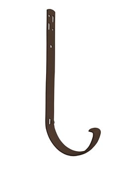 Изображение товара Кронштейн желоба металлический GRAND LINE Классика Полоса шоколад диаметр 120мм RAL 8017 в Миди Лтд