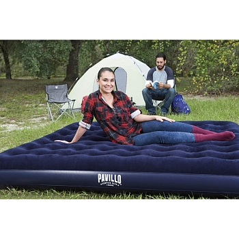Изображение товара Матрас надувной кемпинговый Bestway Flocked Air 203*183*22см 67004 в Миди Лтд