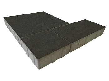 Изображение товара Плитка тротуарная «Милан» черная 50мм (1 ряд- 1,05м2, пал- 15 рядов/15,75м2) в Миди Лтд