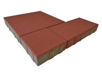 Изображение товара Плитка тротуарная «Милан» красная 50мм (1 ряд- 1,05м2, пал- 15 рядов/15,75м2) в Миди Лтд