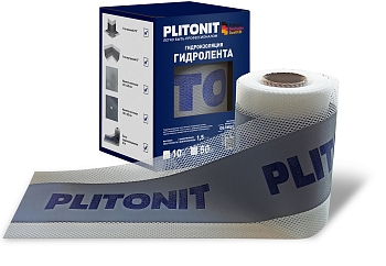 Изображение товара Лента гидроизоляционная PLITONIT ГидроЛента 10м*120мм (500шт/пал) в Миди Лтд