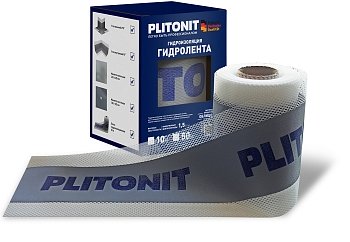 Изображение товара Лента гидроизоляционная PLITONIT ГидроЛента 10м*120мм (500шт/пал) в Миди Лтд