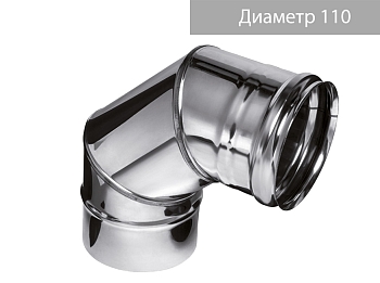 Изображение товара Колено угол 90 градусов (430/0,5мм) d100 FERRUM (4шт/уп) в Миди Лтд