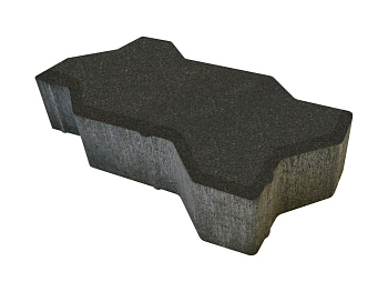 Изображение товара Плитка тротуарная «Волна» черная 50мм (1 ряд- 1м2, пал- 15 рядов/15м2) в Миди Лтд