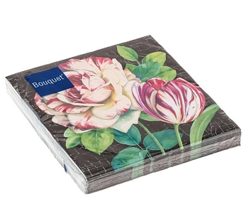 Изображение товара Салфетки бум DESNA BOUQUET 33*33 3сл Винтажные цветы (20л) в Миди Лтд