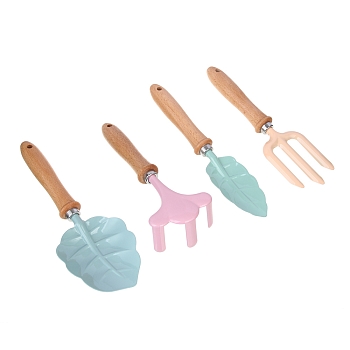 Изображение товара Набор садовый INBLOOM (рыхлитель, 2 лопатки, вилка) c дерев. ручкой    ХХ   в Миди Лтд