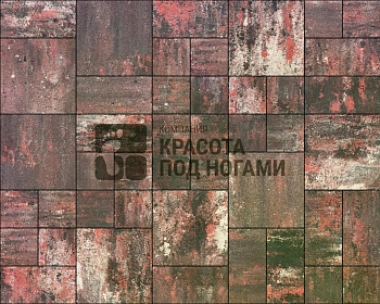 Изображение товара Плитка тротуарная «Милан» марс 50мм (1 ряд- 1,05м2, пал- 15 рядов/15,75м2) в Миди Лтд