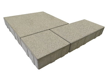 Изображение товара Плитка тротуарная «Милан» жемчужная 50мм (1 ряд- 1,05м2, пал- 15 рядов/15,75м2) в Миди Лтд