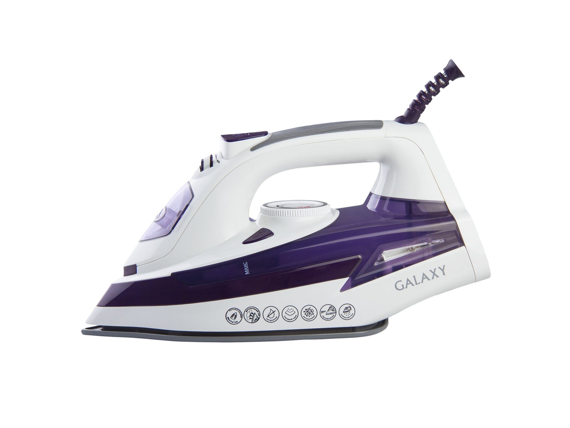 Утюг GALAXY GL 6106 2200Вт керамическое покрытие паровой удар Самоочистка Антикапля Антинакипь - фото в Миди Лтд Изображение товара Утюг GALAXY GL 6106 2200Вт керамическое покрытие паровой удар Самоочистка Антикапля Антинакипь в Миди Лтд