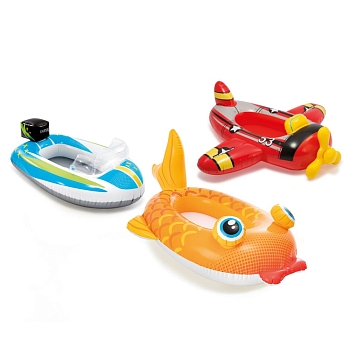 Изображение товара Лодка надувная 3 вида INTEX 107*69см 59380 рыбка в Миди Лтд