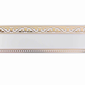 Изображение товара Бленда ПВХ МОНАРХ Тесей Золото Белая 7см  в Миди Лтд