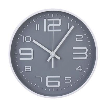 Изображение товара Часы настенные круглые Ladecor Chrono, d25 см, пластик, цвет серый (24шт/кор) в Миди Лтд