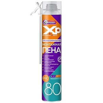 Изображение товара Пена «XP» 80л проф. всесезонная, 890 мл, 1050 г, 12 шт в Миди Лтд