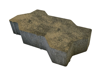 Изображение товара Плитка тротуарная «Волна» графитовая 50мм (1 ряд- 1м2, пал- 15 рядов/15м2) в Миди Лтд