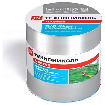 Изображение товара Лента гидроизоляционная Технониколь Nicoband ГП 150 мм 10 м серебристая  (3рул/кор) в Миди Лтд