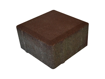 Изображение товара Плитка тротуарная «Квадрат» бордо 100*100 50мм (1 ряд- 0,99м2, пал- 15 рядов/14,85м2) в Миди Лтд