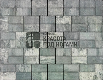 Изображение товара Плитка тротуарная «Кирпичик» графитовая 50мм (1 ряд- 1,08м2, пал- 15 рядов/16,2м2) в Миди Лтд