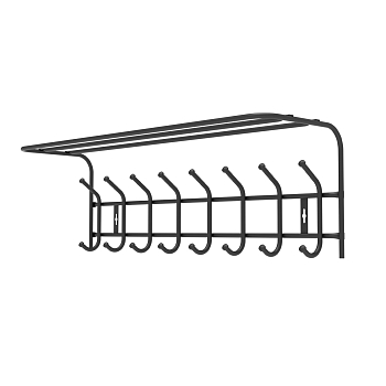 Изображение товара Вешалка настенная NIKA 808х262х245 черный в Миди Лтд