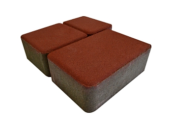 Изображение товара Плитка тротуарная «Старый город» красная 60мм (1 ряд- 1,09м2, пал- 13 рядов/14,13м2) в Миди Лтд