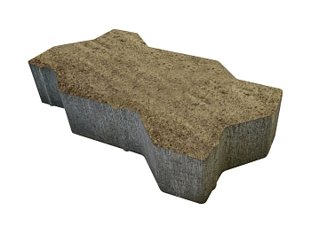 Изображение товара Плитка тротуарная «Волна» кофейная 50мм (1 ряд- 1м2, пал- 15 рядов/15м2) в Миди Лтд