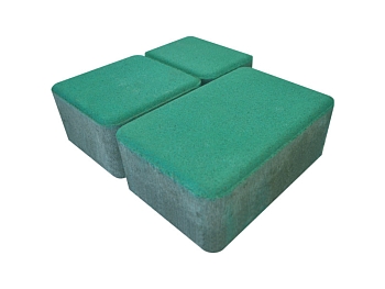 Изображение товара Плитка тротуарная «Старый город» зеленая 60мм (1 ряд- 1,09м2, пал- 13 рядов/14,13м2) в Миди Лтд