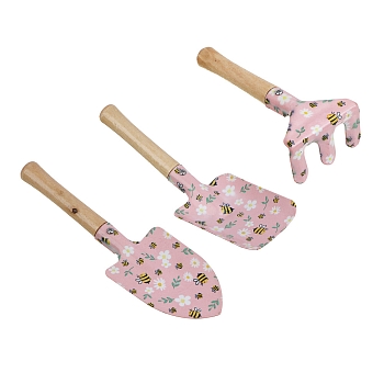 Изображение товара Набор садовый INBLOOM (рыхлитель+2 лопатки) c дерев. ручкой (48шт/кор) в Миди Лтд