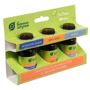 Изображение товара Набор эфирных масел С легким паром (пихта, можжевельник, эвкалипт) (20шт/кор) в Миди Лтд