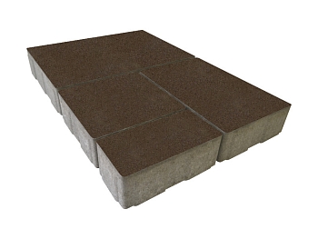 Изображение товара Плитка тротуарная «Мюнхен» гавана 50мм (1 ряд- 1,08м2, пал- 15 рядов/16,2м2) в Миди Лтд