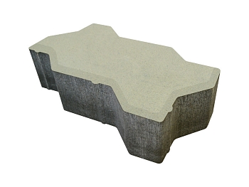 Изображение товара Плитка тротуарная «Волна» белая 60мм (1 ряд- 1м2, пал- 13 рядов/13м2) в Миди Лтд