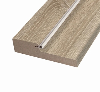 Изображение товара Брус коробочный МДФ Соло ЭКО с уплотнителем дуб сонома 26*70*2070 в Миди Лтд