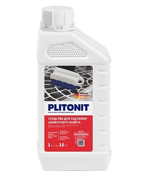 Изображение товара Средство для удаления цементного налета PLITONIT 1л (528шт/пал) в Миди Лтд