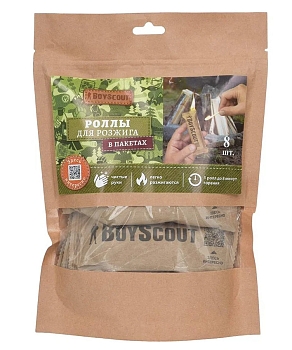 Изображение товара Роллы для розжига BOYSCOUT 8шт (20шт/кор) в Миди Лтд