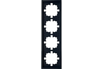 Изображение товара Рамка 4-ая LEZARD ZIMA б/вставок черный бархат в Миди Лтд