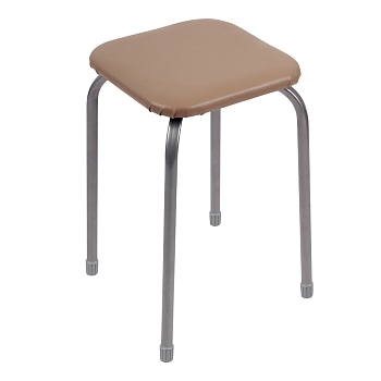 Изображение товара Табурет Эконом NIKA 450х450х460мм бежевый в Миди Лтд