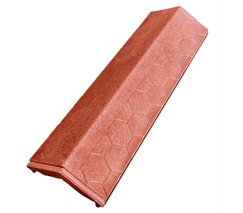Изображение товара Парапет полимерно песчанный красный (510*180мм) в Миди Лтд