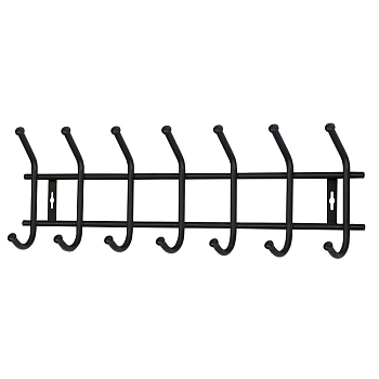 Изображение товара Вешалка настенная NIKA 665х192х80 матовый черный в Миди Лтд