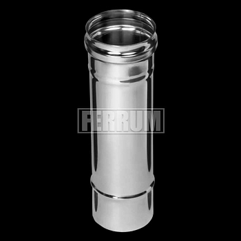 Изображение товара Дымоход 0,25м (430/0,5мм) d100 FERRUM (4шт/уп) в Миди Лтд
