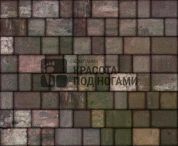 Изображение товара Плитка тротуарная «Старый город» монблан 50мм (1 ряд- 1,09м2, пал- 15 рядов/16,3м2) в Миди Лтд